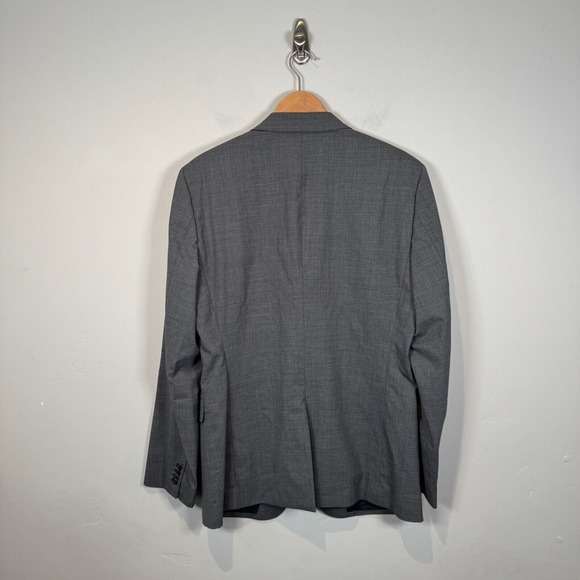 Theory Gray Blazer 2-Button Single Breasted Notch‎ Single Vented Jacket Size 42R - Picture 2 of 9